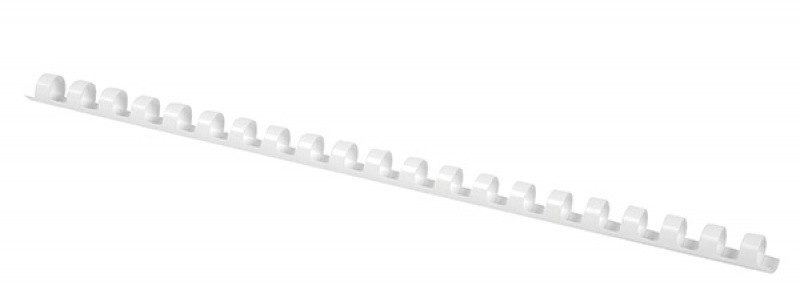 ასაკინძი ზამბარა პლასტმასის თეთრი 14მმ (115 ფურცლისთვის) 100 ცალიანი შეკვრა OFFICE PRODUCTS