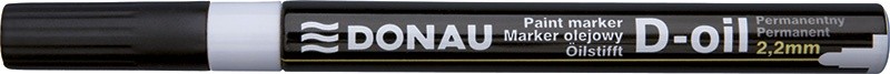 წყალგამძლე პერმანენტ მარკერი (უშლადი) DONAU D-OIL 2.2მმ თეთრი