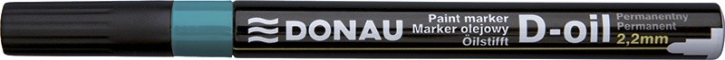 წყალგამძლე პერმანენტ მარკერი (უშლადი) DONAU D-OIL 2.2მმ მწვანე