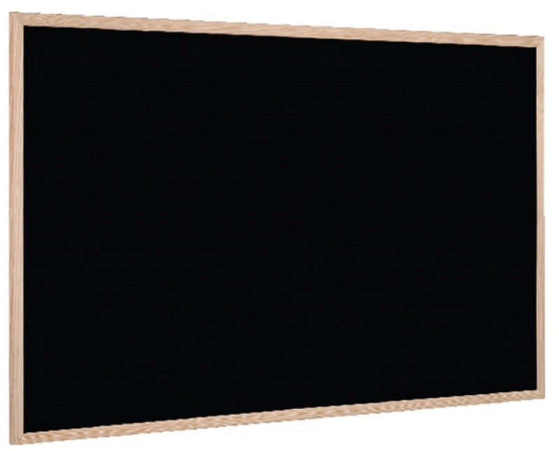 Black board with wooden frame 90x60 cm