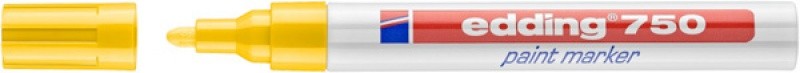 პერმანენტ ზეთოვანი მარკერი (წყალგამძლე) EDDING E-750, 2-4მმ, ყვითელი (ტემპერატურა გამძლე - 1000°C)