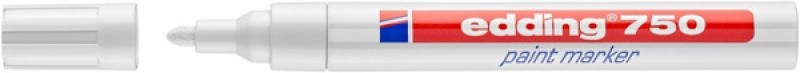 პერმანენტ ზეთოვანი მარკერი (წყალგამძლე) EDDING E-750, 2-4მმ, თეთრი (ტემპერატურა გამძლე - 1000°C)