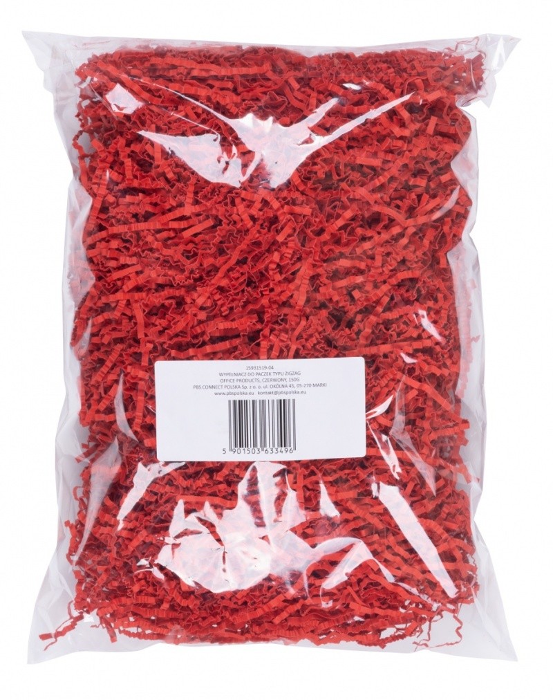 სივრცის შემავსებელი ქაღალდი OFFICE PRODUCTS, წითელი, 150გრ