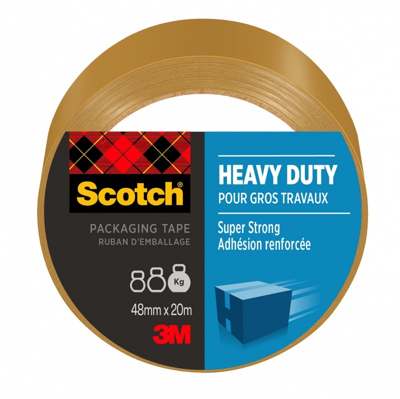 PACKING TAPE SCOTCH HEAVY DUTY, 48MM X 20,3M, BROWN, 1 ROLL