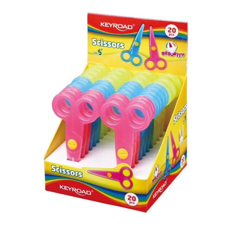 მაკრატელი საბავშვო KEYROAD უსაფრთხო, მომრგვალებული თავი, 12.5სმ 