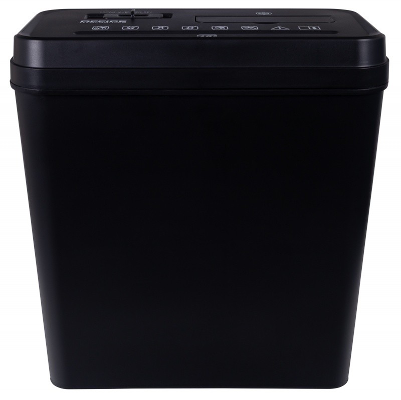 SHREDDER OFFICE PRODUCTS, 14L BASKET, UP TO 10 SHEETS, STRIPED, BLACK