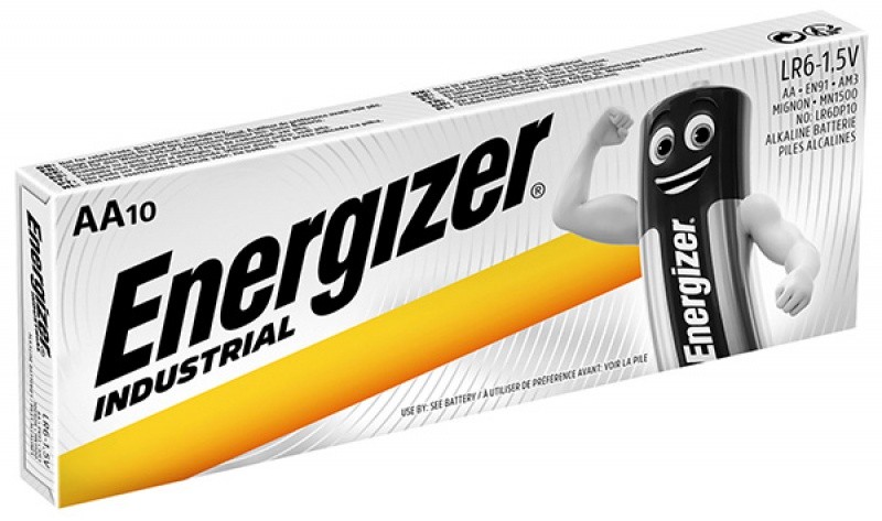 ელემენტი "ენერჯაიზერი / ENERGIZER" AA (10 ცალი) (ინდუსტრიული) ALKALINE