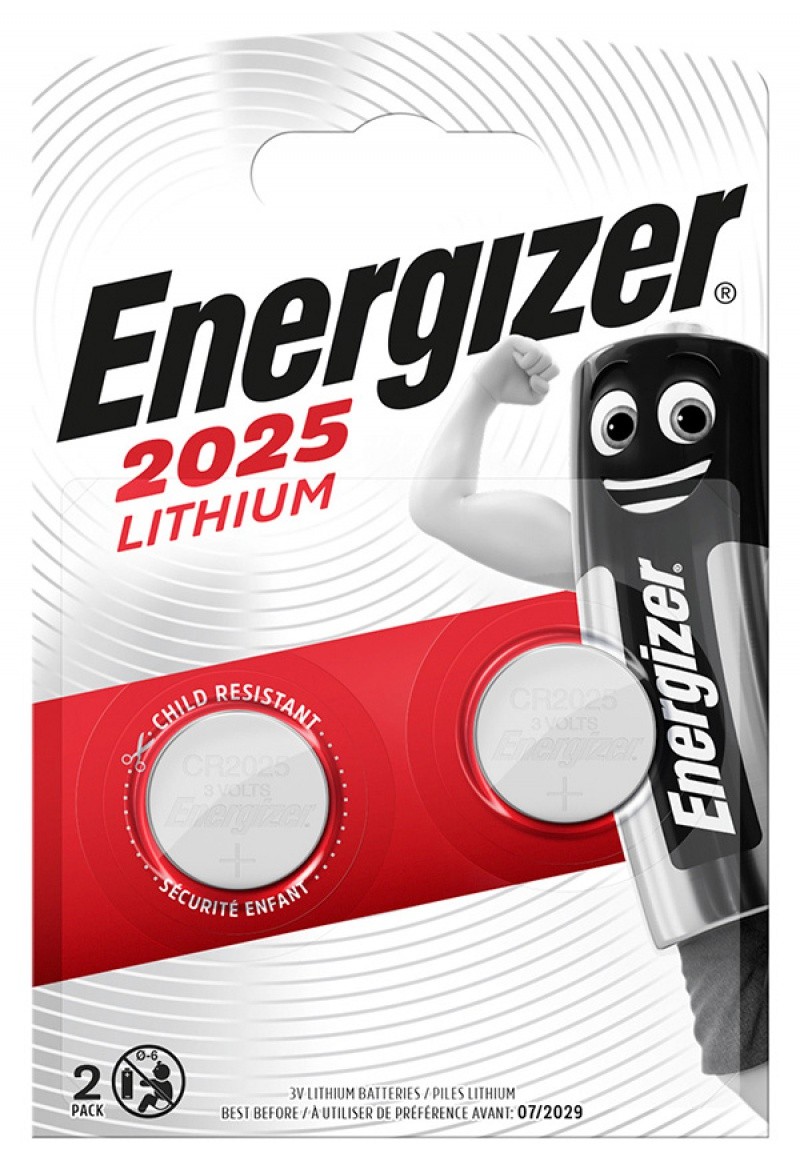 BATTERY ENERGIZER SPECJALISTYCZNA CR2025 /2 PCS