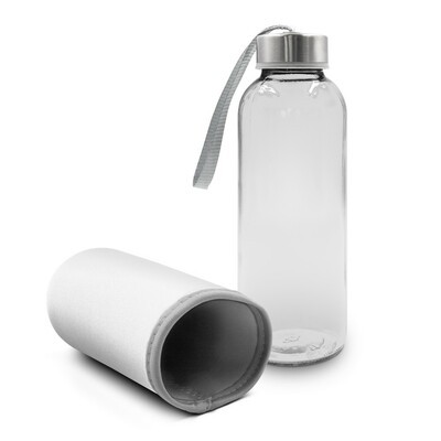 Glass bottle 420 ml w pokrowcu