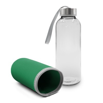 Glass bottle 420 ml w pokrowcu